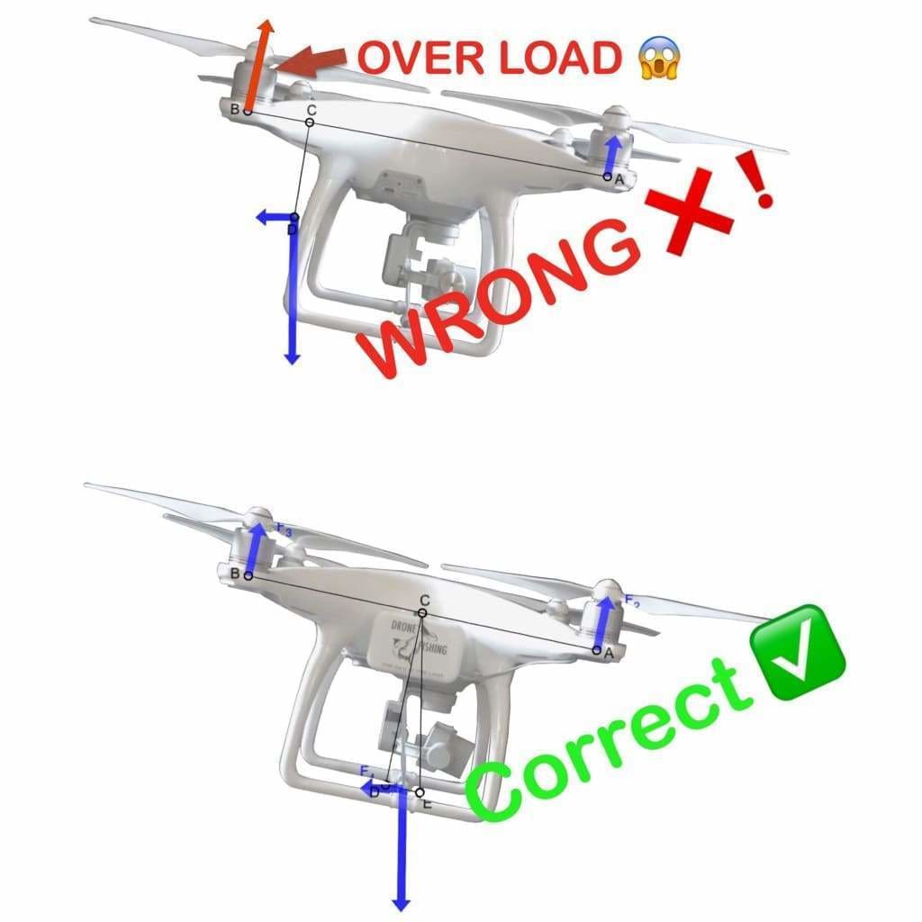 Drone Fishing - Gannet X Drone Fishing Bait Release For DJI Phantom 3 & 4 Gannet - Gannet X-Phantom 3 & 4 Black - Bait Dropper